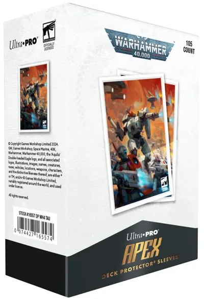 Protecții pentru carduri Ultra Pro - Warhammer 40K: T’au Empire Apex Deck Protector (105 buc)