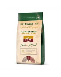 FITMIN Dog Nutritional Programme Medium Maxi Maintenance Lamb&amp;Beef 12 kg Sac hrana uscata caini talie medie si mare, cu miel si vita