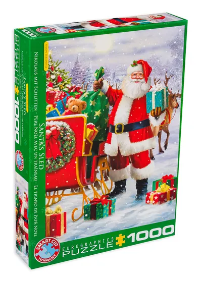 Puzzle Eurographics din 1000 de piese - Mos Craciun