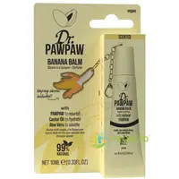 Balsam de Buze Multifunctional cu Extract de Papaya, Ulei de Ricin si Aloe Vera cu Breloc Banana 10ml