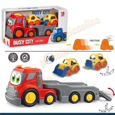 Oraselul agitat - masina platforma cu 2 vehicule Engros