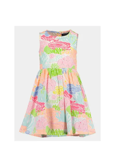 Rochie fete - 303573287 - Multicolor - Bumbac