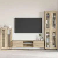 vidaXL Bufet FLORIN 55,5 x 29 x 100 cm Stejar Sonoma Lemn prelucrat