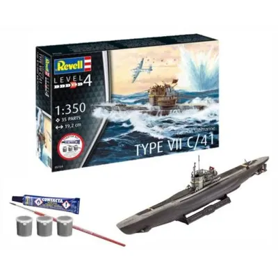 Starter kit german submarine type vii C41 Revell 75154