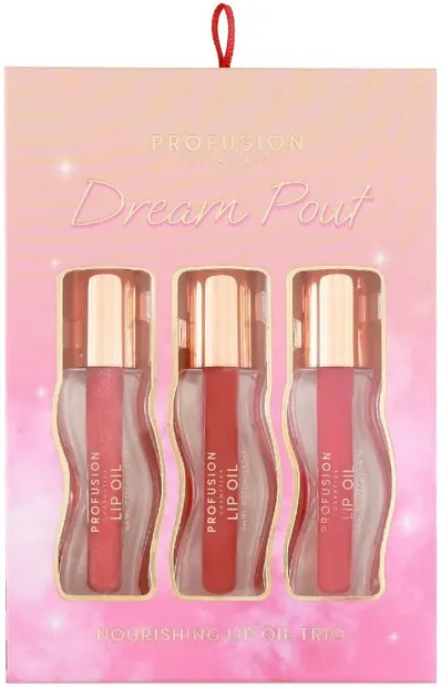 Profusion Cosmetics Set Dream Pout - Ulei de buze, 3 x 2.3 ml