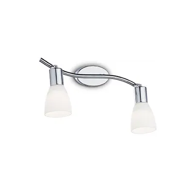 Aplica Snake 2 becuri, dulie E14, L:350 mm, H:80 mm, Crom