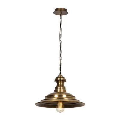 Lustră bronz cu abajur din metal ø 39 cm Obyla – Opviq lights