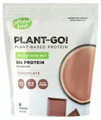 Proteină vegană, cu MCT, fără zahăr, ciocolată, 660 g, Plant-Go!