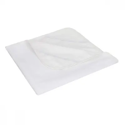 Protectie impermeabila Bocioland White pentru saltea copii 90x40 cm, reutilizabila, suprafata terry cu 82 bumbac
