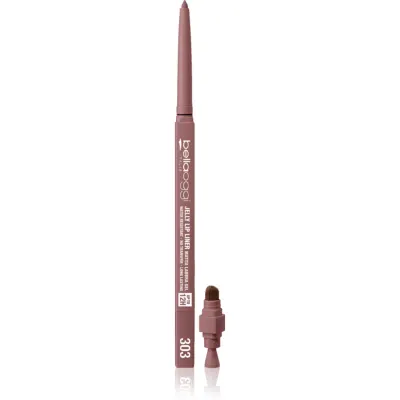 bellaoggi Jelly Lip Liner creion contur pentru buze, waterproof culoare 303 - Roesewood 0.3 g