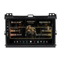Navigatie Toyota Prado J120 (2002-2010), Android, A-Octacore 4GB RAM + 64GB ROM, 9 Inch - AD-BGA9004+AD-BGRKIT083