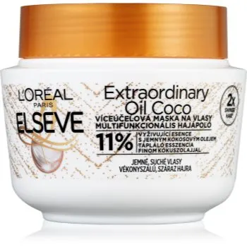 L’Oréal Paris Elseve Extraordinary Oil Coconut mască nutritivă cu ulei de cocos, pentru păr normal spre uscat