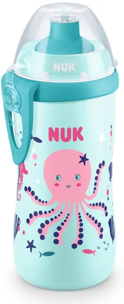 Sticla cu clapă Nuk Junior Cup - Chameleon, 300 ml, pentru o fata