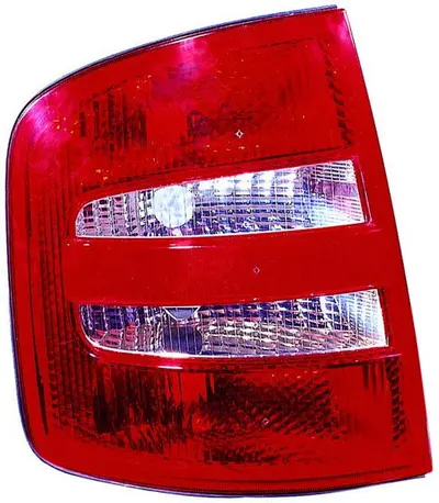 Stop tripla lampa spate stanga potrivit SKODA FABIA LIMUZINA/COMBI 1999-2004 - (Semnalizator alb, culoare sticla: rosu)
