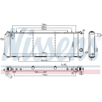Radiator, racire motor NISSENS 61008