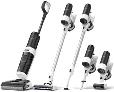 Aspirator Tineco - Floor One S6 Stretch Plus, 5 in 1, alb