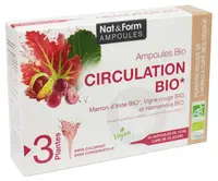 Circulation Bio Formulă pentru sistemul circulator, 20 fiole, Nat&Form