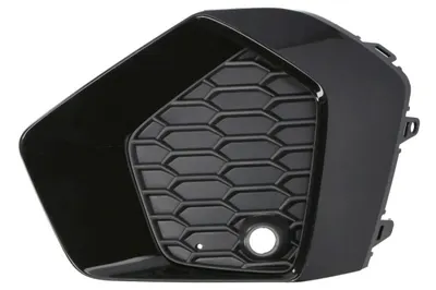 Grila bara Fata Dreapta cu orificii senzori parcare, plastic, negru negru-mat potrivit AUDI A3, A3 ALLSTREET 11.19- 07.16