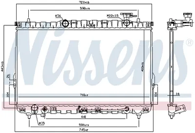 Radiator apa racire motor (transmisie automata) HYUNDAI SANTA FE I 2.0 2.4 2.7 intre 2001-2006