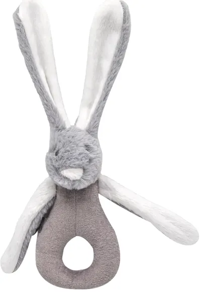 BabyJem Baby Rattle - Iepure, 29 x 27 cm, gri
