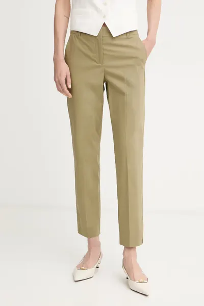 Marella pantaloni pentru femei, din bumbac cu elastan GETTONE