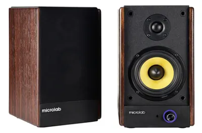 Sistem audio Microlab - Solo 3, 2.0, negru/maro