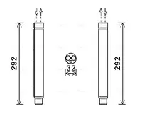 Uscator aer conditionat potrivit BMW 1 (F20), 1 (F21), 2 (F22, F87), 2 (F23), 3 (F30, F80), 3 (F31), 3 GRAN TURISMO (F34), 4 (F32, F82), 4 (F33, F83), 4 GRAN COUPE (F36), I3 (I01) 0.65H-Electric 07.11