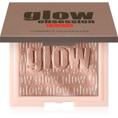 PUPA Milano Glow Obsession Pudra compacta ce ofera luminozitate culoare 002 - Rose Gold 6 g