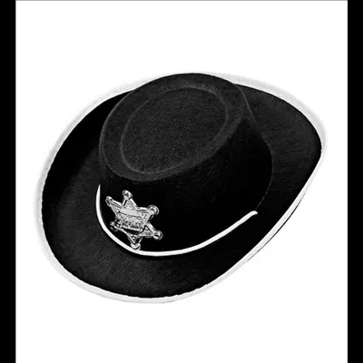 Palarie cowboy copii neagra
