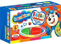 Vopsele pentru postere Bambino Premium - 6 culori, 20 ml, sortiment