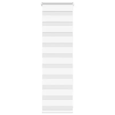 vidaXL Jaluzea tip zebra alb lățime țesătură 35,9 cm poliester