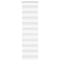 vidaXL Jaluzea tip zebra alb lățime țesătură 35,9 cm poliester
