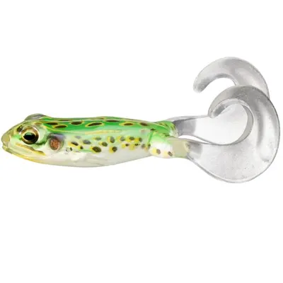 Broasca Live Target Freestyle Frog 7,5cm Floro 512 Green/yellow, 2 Buc / Plic