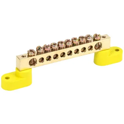 Neutral bus bars with two corner Izolators SHNI-8x12-10-U2-ZH