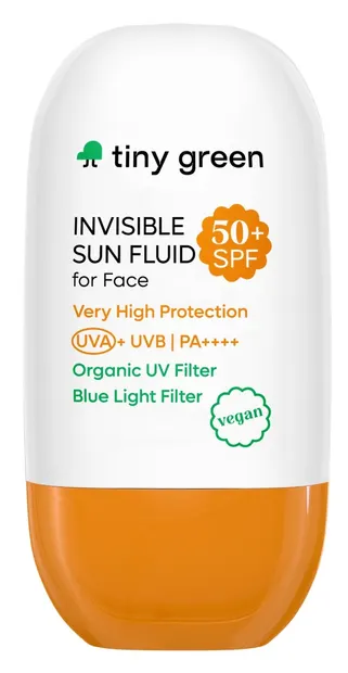 Crema fluida solara SPF 50+ invizibila 50 ml, Tiny Green