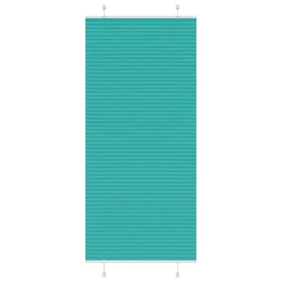 vidaXL Jaluzea plisată verde petrol 90x200 cm Lățime țesătură 89,4 cm