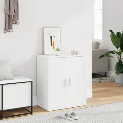 vidaXL Pantofar, alb, 60x35x70 cm, PAL