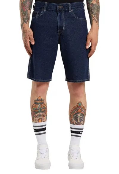 Blugi scurti regular fit cu logo discret