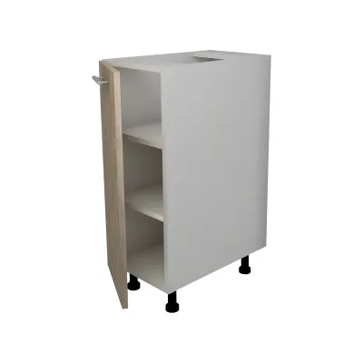 Corp Baza Lecce, 1 Usa, Stejar Sonoma Inchis/Alb, 30 x 50 x 80 cm