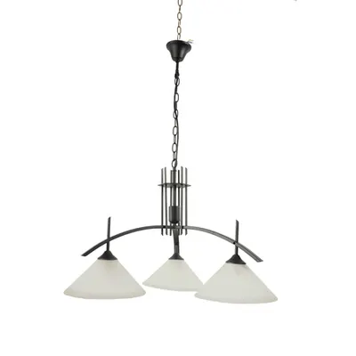 Lustra Emerald Negru+Alb 3xE27 40W