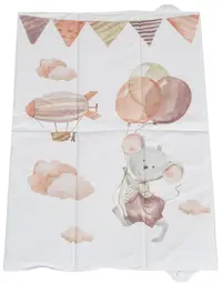 Saltea pliabilă pentru schimbat Cangaroo - 60 x 40 cm, Wild & free Mouse