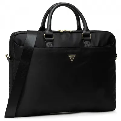 Geanta Guess Triangle Logo pentru Laptop 16inch, Neagra