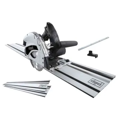Fierastrau circular de mana cu sina de ghidaj TAS55-BE Scheppach 58018089944, 1200 W, O160 mm