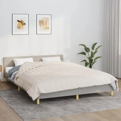 Gossi patura grea, crem deschis, 220x240 cm, 15 kg, material textil