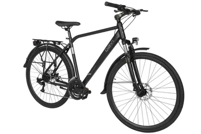 Bicicletă tekking Davi Adventuro, 28″, 160-185 cm, 21 viteze, Negru