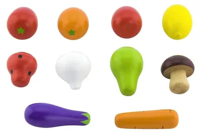 Set din lemn Viga - Fructe și legume