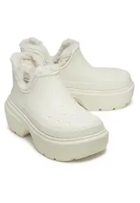 Saboti Izolati Platforma Femei - Stomp Lined Shorty Boot - Bej -
