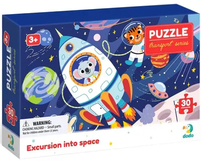 Puzzle Dodo - Călătorie în spațiu, 30 de piese