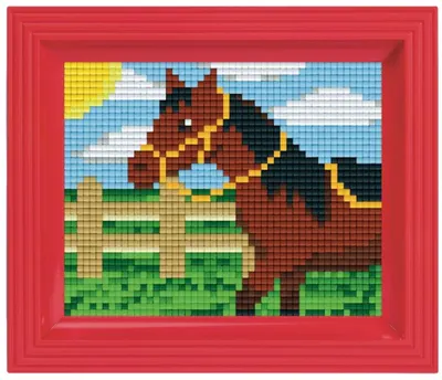 Mozaic cu ramă Pixelhobby - Cal, Kit Pixel Clasic