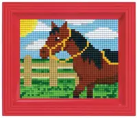 Mozaic cu ramă Pixelhobby - Cal, Kit Pixel Clasic